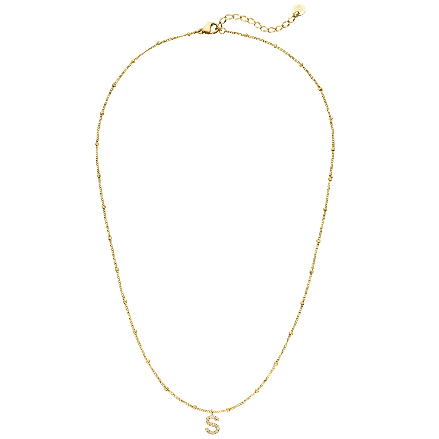 Dots Letter Halskette | 18K Vergoldet – Bild 4
