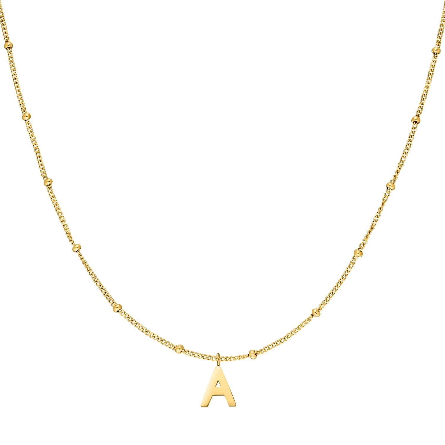 Dots Letter Halskette | 18K Vergoldet – Bild 7