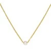Single Pearl | 18K Vergoldete Perlenkette