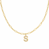 Smooth Letter Halskette | 18K Vergoldet