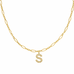 Smooth Letter Halskette | 18K Vergoldet