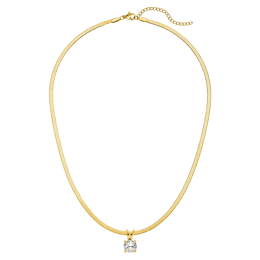 Glamour Snake Halskette | 18K Vergoldet – Bild 4