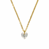 Stone Heart Halskette | 18K Vergoldet
