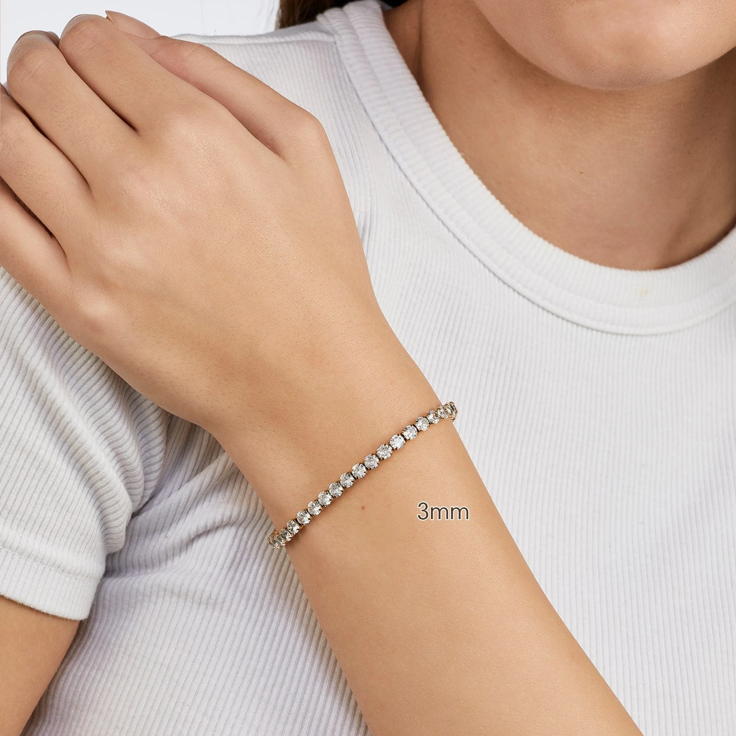 Tennis Armband | 18K Vergoldet – Bild 4