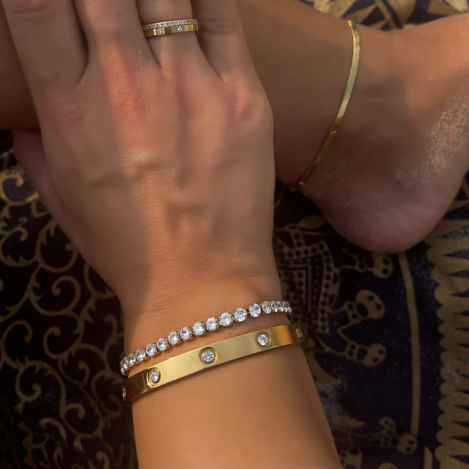 Tennis Armband | 18K Vergoldet – Bild 3