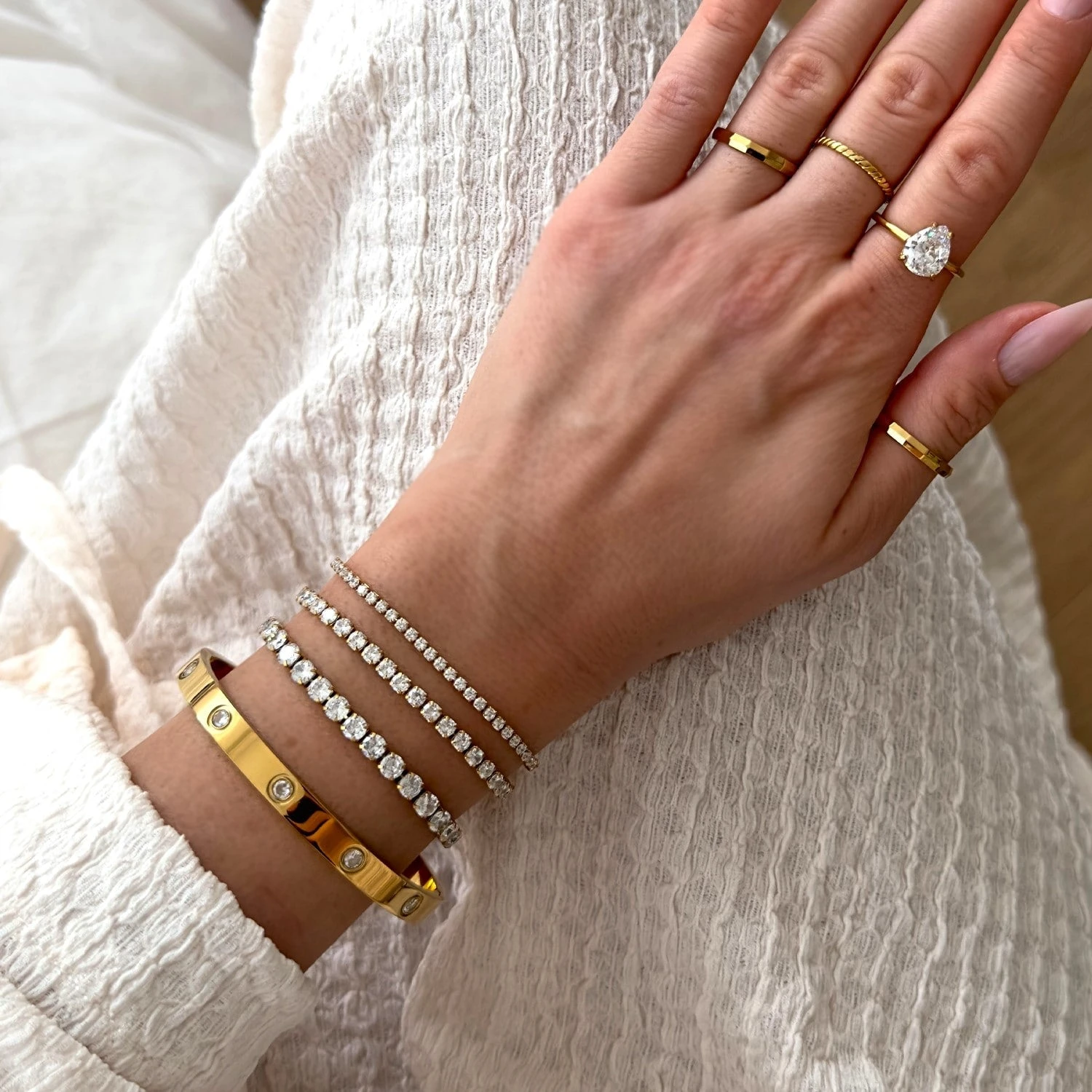 Tennis Armband | 18K Vergoldet – Bild 2