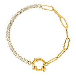 Tennis Chain Armband | 18K Vergoldet