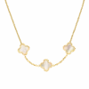 Three Clovers Kette | 18K Vergoldet