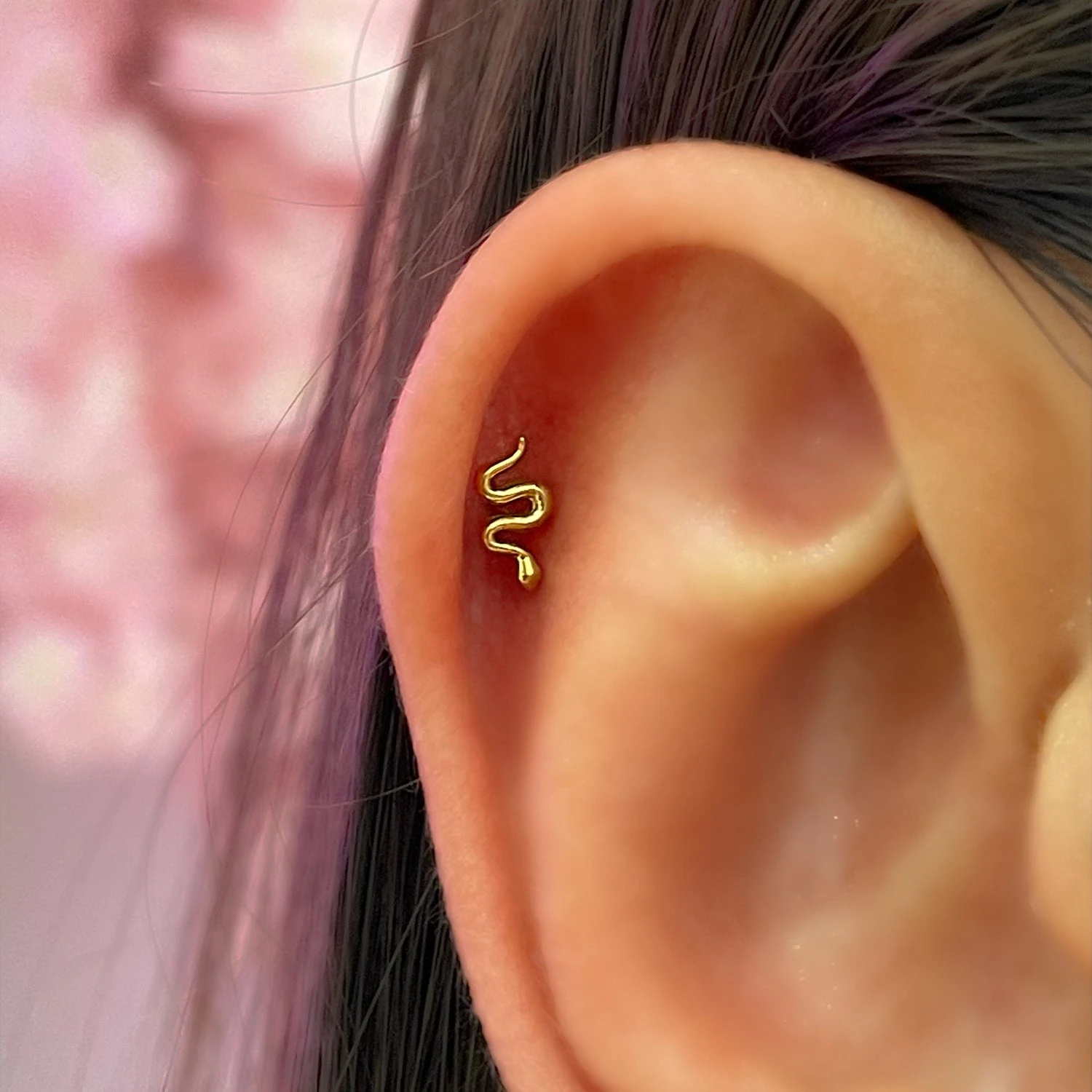 Tiny Snake Piercing | Titan – Bild 3