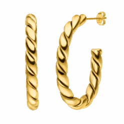 Twist Ohrstecker | 18K Vergoldet