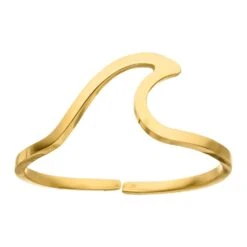 Wave Ring | 18K Vergoldet