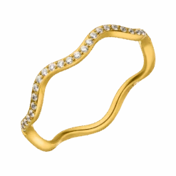 Wavy Ring | 18K Vergoldet