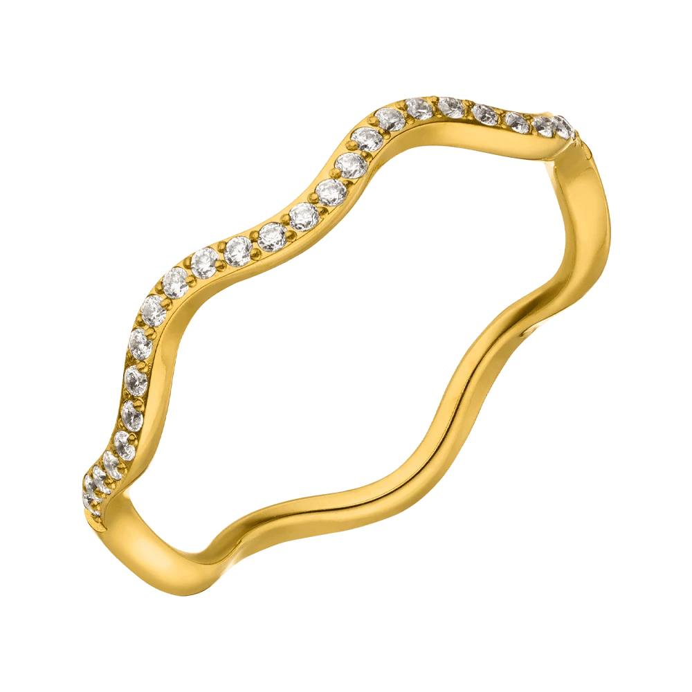Wavy Ring | 18K Vergoldet