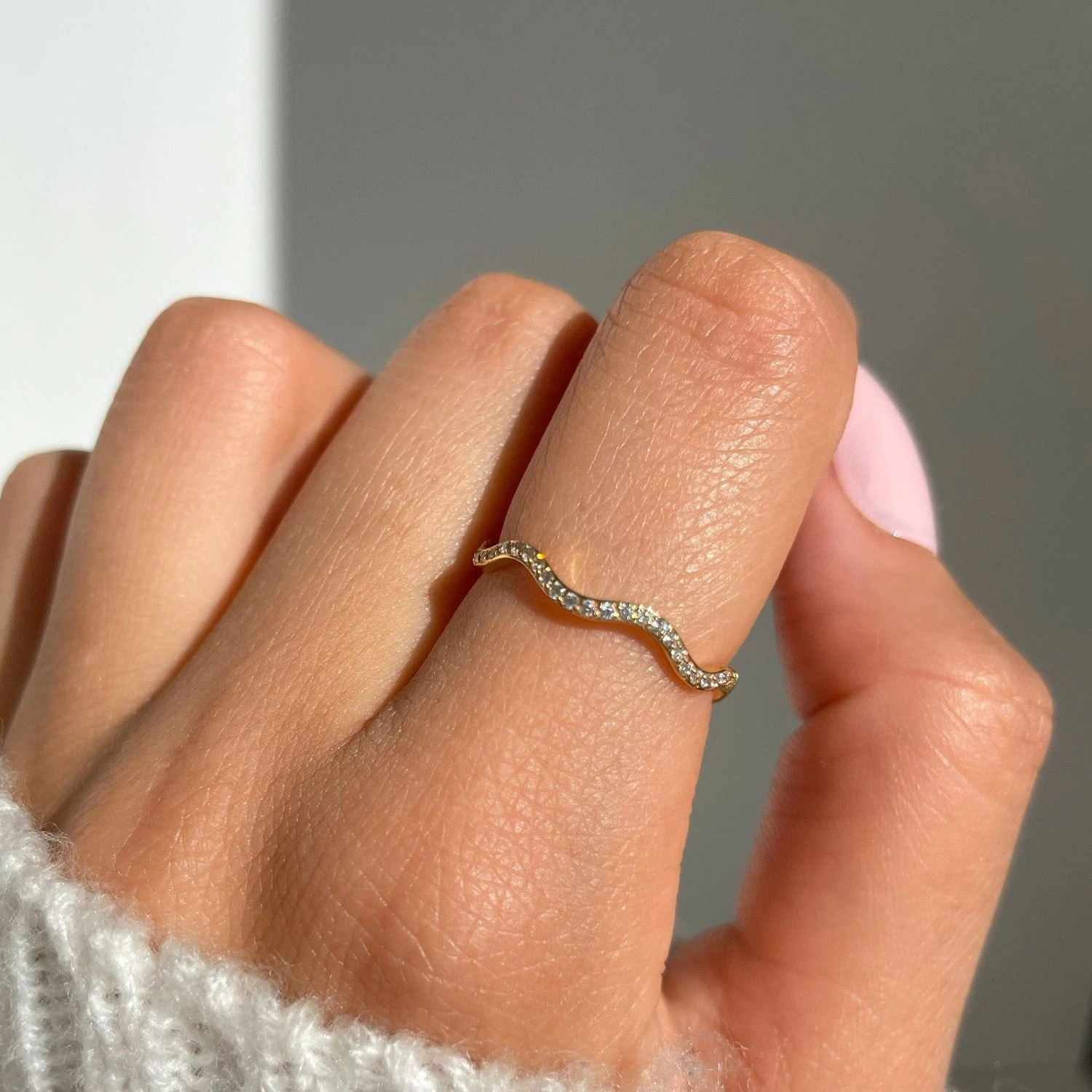 Wavy Ring | 18K Vergoldet – Bild 2