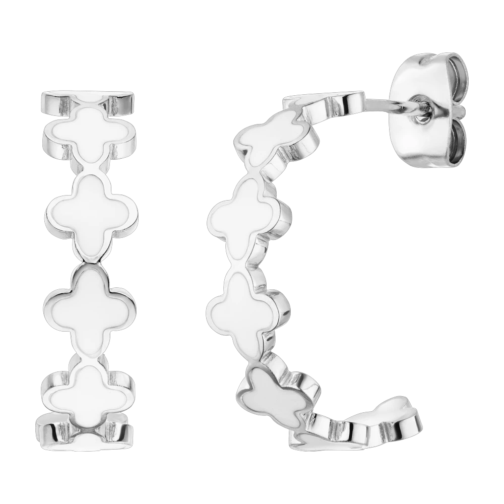 White Clovers Hoops | 18K Vergoldet â Bild 4